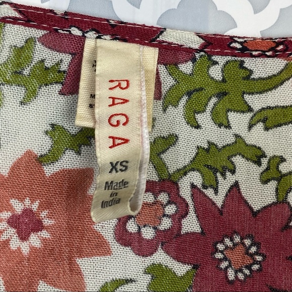 EUC RAGA Floral Boho Open Front Tie Waist Kimono - Picture 6 of 7